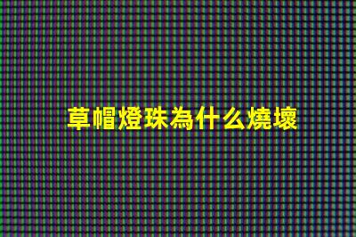 草帽燈珠為什么燒壞 草帽燈珠